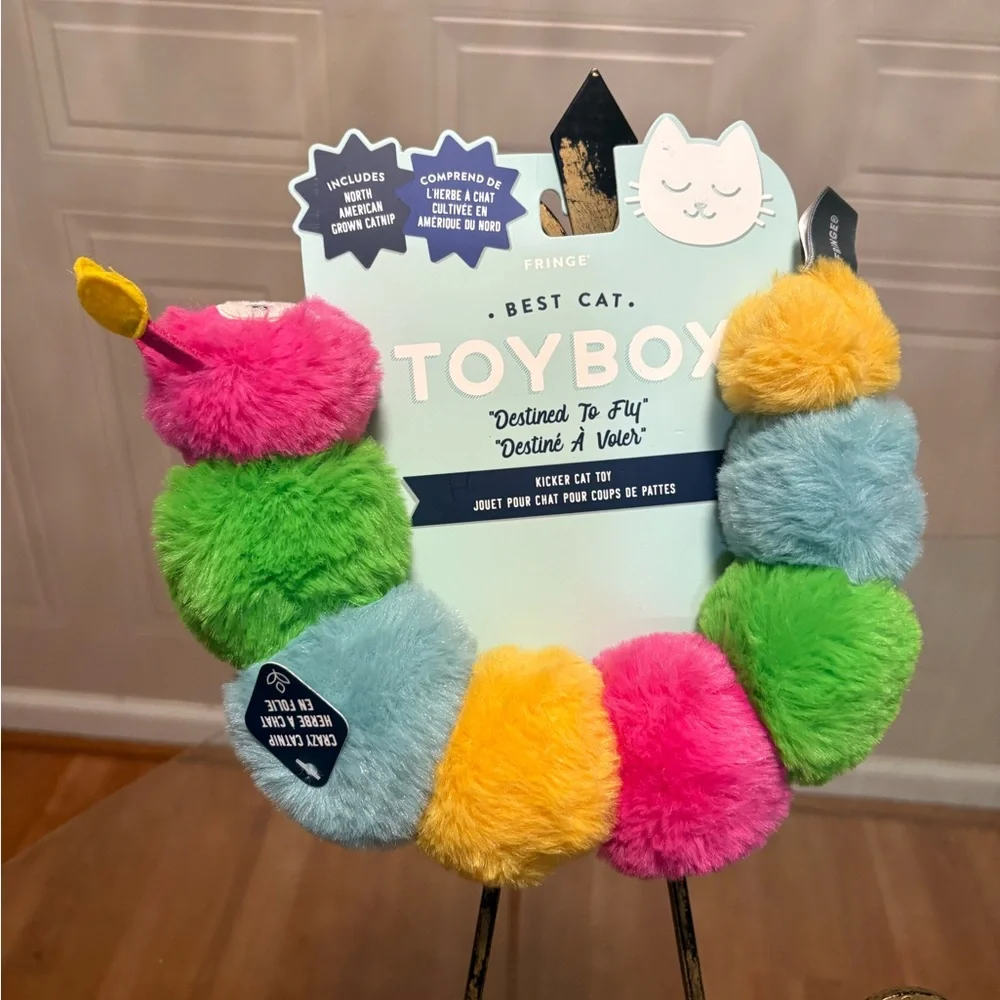 Fringe Best Cat Toy Outta The Park   Pet Toy Clinker & Squeaker 10”